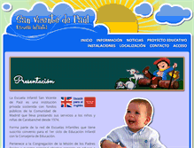 Tablet Screenshot of escuelainfantilsanvicente.com